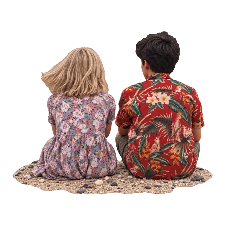 Two teenagers sitting side by side, inspired by The End of the F***ing World